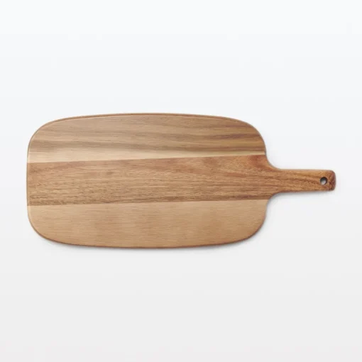 Online Acacia Double-Sided Cutting Board with Handle - Large Kitchen Utensils