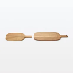 Online Acacia Double-Sided Cutting Board with Handle - Large Kitchen Utensils