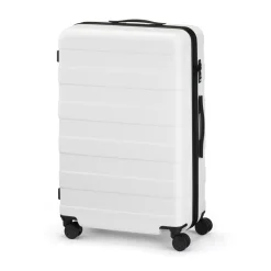 Discount Adjustable Handle Hard Shell Suitcase 75L - White | Check-In Check-In