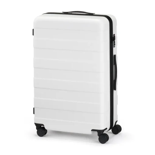 Discount Adjustable Handle Hard Shell Suitcase 75L - White | Check-In Check-In
