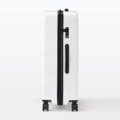 Discount Adjustable Handle Hard Shell Suitcase 75L - White | Check-In Check-In
