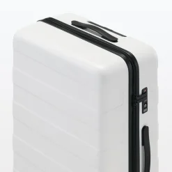 Discount Adjustable Handle Hard Shell Suitcase 75L - White | Check-In Check-In