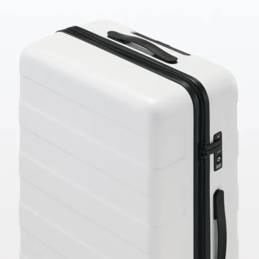 Discount Adjustable Handle Hard Shell Suitcase 75L - White | Check-In Check-In