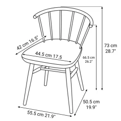 Discount Beech Wood Chair with Round Legs Dining Chairs