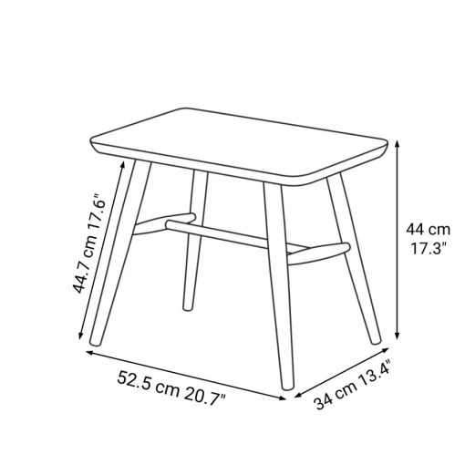 Discount Beech Wood Stool with Round Legs Stools & Benches|Dining Chairs
