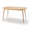 Discount Beech Wood Table with Round Legs - W 59.1" Dining Tables