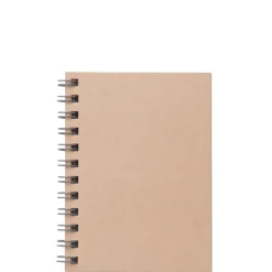 New Beige Double Ring Lined Notebook Notebooks