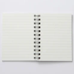 New Beige Double Ring Lined Notebook Notebooks