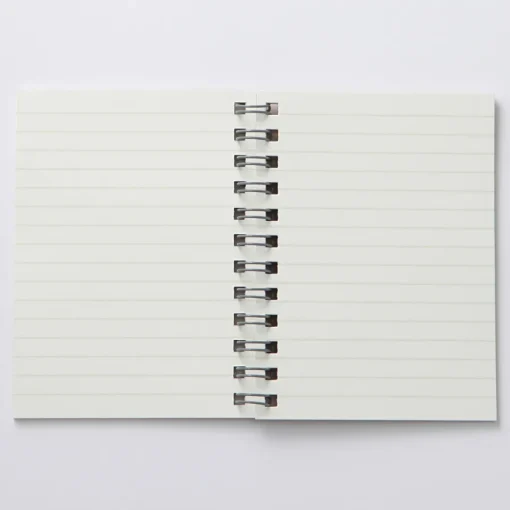 New Beige Double Ring Lined Notebook Notebooks