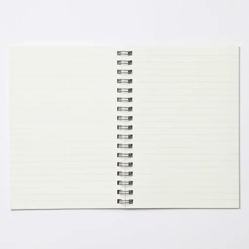 Hot Dark Gray Double Ring Lined Notebook Notebooks