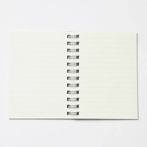 Hot Dark Gray Double Ring Lined Notebook Notebooks
