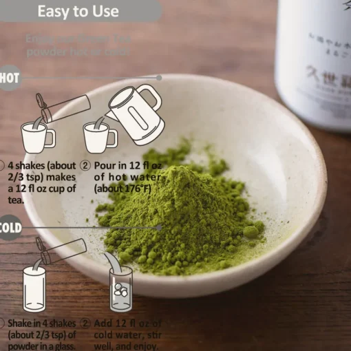 Clearance Green Tea Powder 2.4 oz Kuze Fuku|Beverages