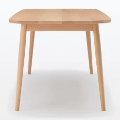 Sale [HD] Beech Wood Table with Round Legs - W 70.9