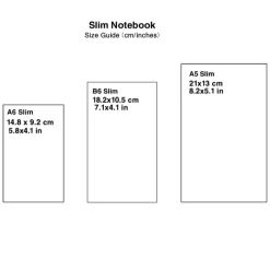 Sale High Quality Paper Bind Slim Plain Notebook Notebooks