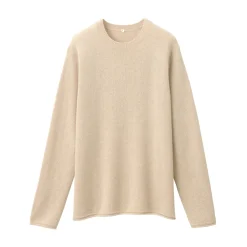 Outlet Labo Men's Natural Cashmere Crew Neck Sweater Sweaters & Cardigans