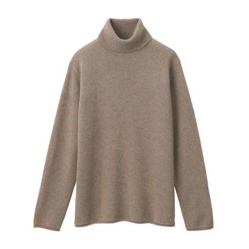 Online Labo Men's Natural Cashmere Turtleneck Sweater Sweaters & Cardigans