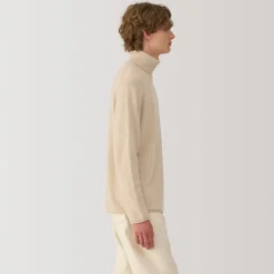 Online Labo Men's Natural Cashmere Turtleneck Sweater Sweaters & Cardigans
