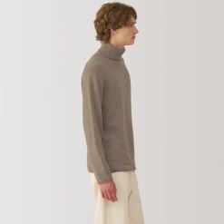 Online Labo Men's Natural Cashmere Turtleneck Sweater Sweaters & Cardigans