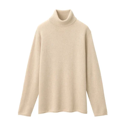Online Labo Men's Natural Cashmere Turtleneck Sweater Sweaters & Cardigans