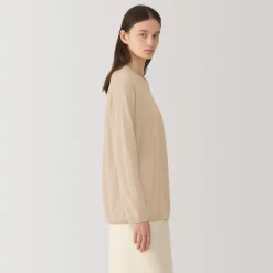 Best Labo Women's Natural Cashmere Crew Neck Sweater Women Sweaters & Cardigans