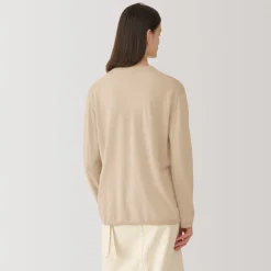 Best Labo Women's Natural Cashmere Crew Neck Sweater Women Sweaters & Cardigans