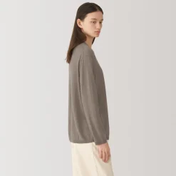 Best Labo Women's Natural Cashmere Crew Neck Sweater Women Sweaters & Cardigans