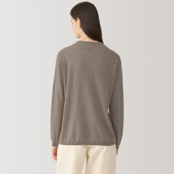 Best Labo Women's Natural Cashmere Crew Neck Sweater Women Sweaters & Cardigans