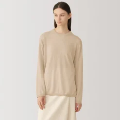 Best Labo Women's Natural Cashmere Crew Neck Sweater Women Sweaters & Cardigans