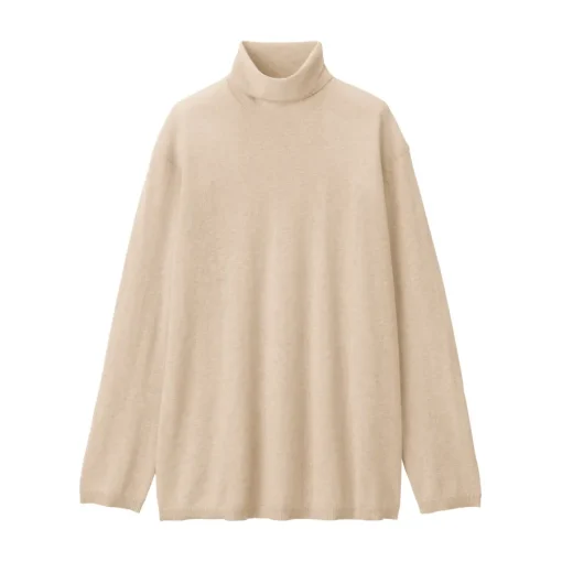 Online Labo Women's Natural Cashmere Turtleneck Sweater Women Sweaters & Cardigans