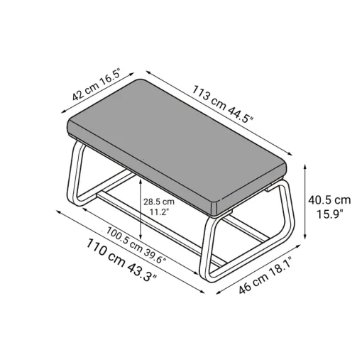 Sale Living Dining Bench 1 - Oak (Cover Sold Separately) Stools & Benches|Lounge Chairs