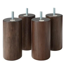 Online M8 Wooden Legs for Bed & Sofa - 4.7 Inch - Brown Sofas