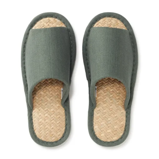 Outlet Malay Grass Open Toe Slippers Slippers
