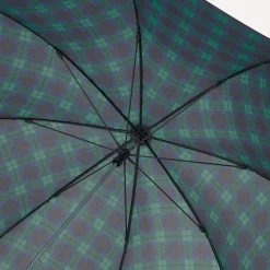 Online Markable Umbrella Dark Green Check Umbrellas