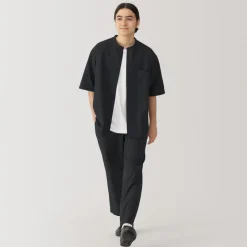 Hot Men's Breathable Half Sleeve Collar Shirt Shirts & Polos