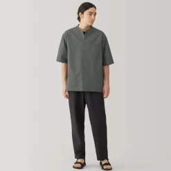 Hot Men's Breathable Half Sleeve Collar Shirt Shirts & Polos
