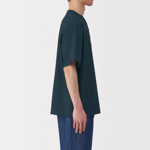 Clearance Men's Breathable Henley Woven T-Shirt T-Shirts