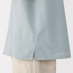 Sale Men's Breathable Seersucker Open Collar Short Sleeve Shirt Shirts & Polos