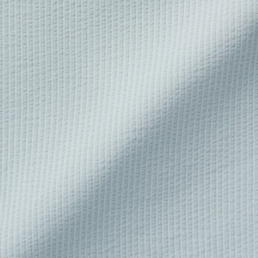 Sale Men's Breathable Seersucker Open Collar Short Sleeve Shirt Shirts & Polos