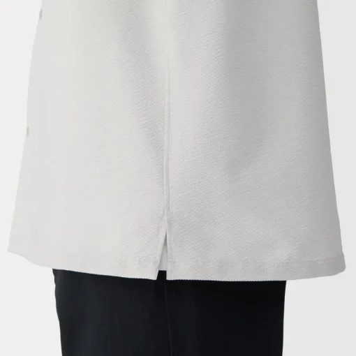 Sale Men's Breathable Seersucker Open Collar Short Sleeve Shirt Shirts & Polos