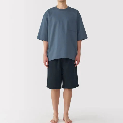 Best Men's Breathable Short Sleeve Loungewear Set Pajamas & Loungewear|Loungewear