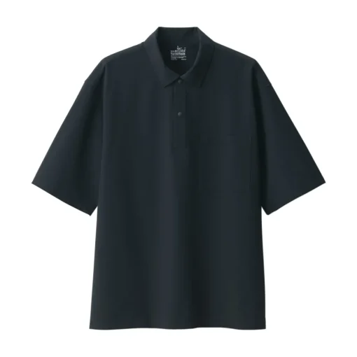 Best Men's Breathable Wide Half Sleeve Woven Polo Shirt Shirts & Polos