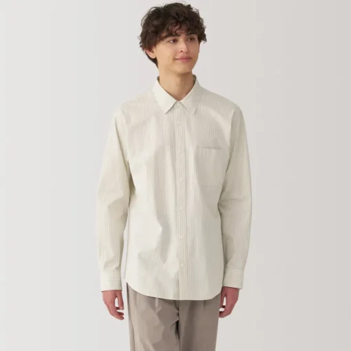 Online Men's Broadcloth Striped Long Sleeve Shirt Shirts & Polos