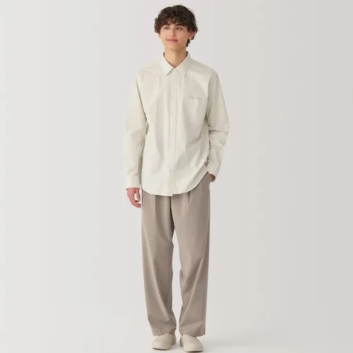 Online Men's Broadcloth Striped Long Sleeve Shirt Shirts & Polos
