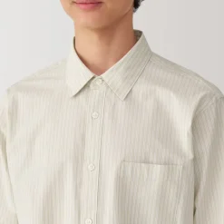 Online Men's Broadcloth Striped Long Sleeve Shirt Shirts & Polos