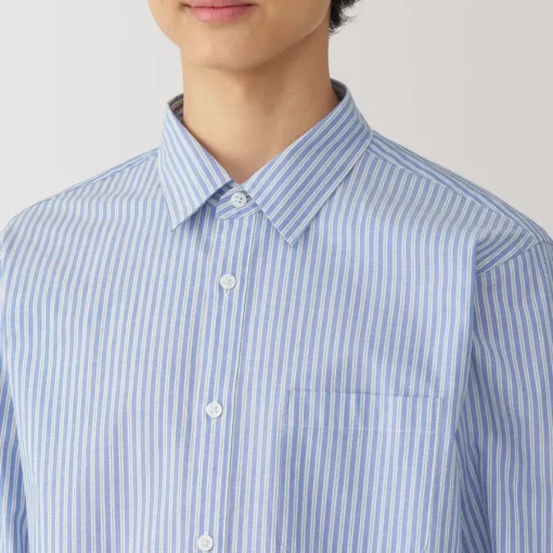 Online Men's Broadcloth Striped Long Sleeve Shirt Shirts & Polos