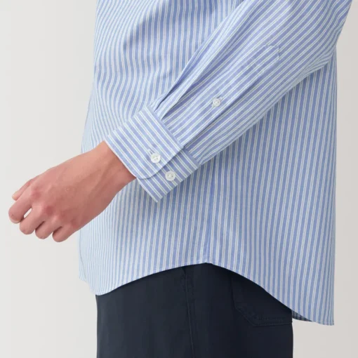 Online Men's Broadcloth Striped Long Sleeve Shirt Shirts & Polos