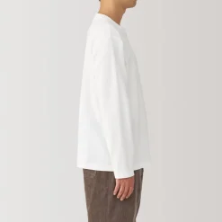 Sale Men's Brushed Crew Neck Long Sleeve T-Shirt T-Shirts