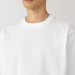 Sale Men's Brushed Crew Neck Long Sleeve T-Shirt T-Shirts