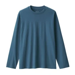 Sale Men's Brushed Crew Neck Long Sleeve T-Shirt T-Shirts