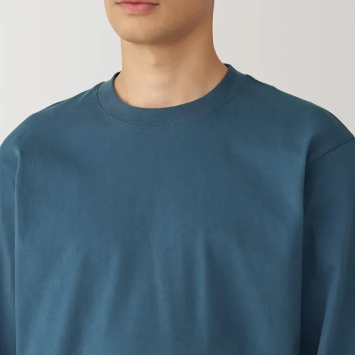 Sale Men's Brushed Crew Neck Long Sleeve T-Shirt T-Shirts